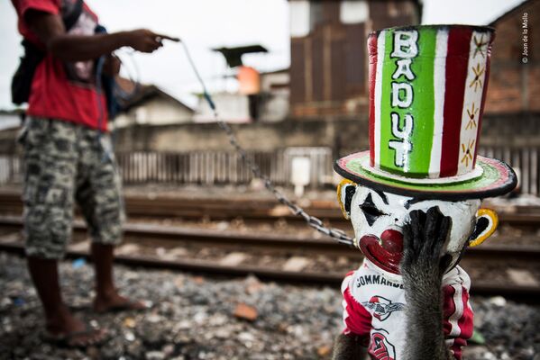 صورة (The sad clown)، للمصور جوان دي لا مالامن إسبانيا، الفائز في فئة تصوير صحفي  بالمسابقة - سبوتنيك عربي