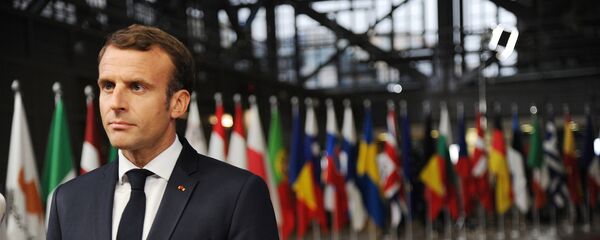 إيمانويل ماكرون خلال قمة أنقرة حول سوريا - سبوتنيك عربي