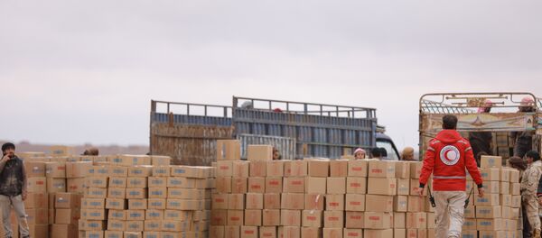 عمليات الهلال الأحمر السوري في مخيم الركبان بمنطقة التنف تتكلل بالنجاح عمليات الهلال الأحمر السوري في مخيم الركبان بمنطقة التنف تتكلل بالنجاح - سبوتنيك عربي