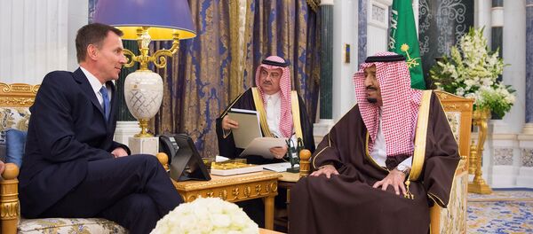الملك سلمان بن عبد العزيز يستقبل وزير الخارجية البريطاني جيرمي هانت - سبوتنيك عربي