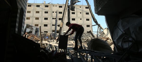 تداعيات قصف الطيران الإسرائيلي لمواقع في قطاع غزة، 12-13 نوفمبر/ تشرين الثاني 2018 - سبوتنيك عربي