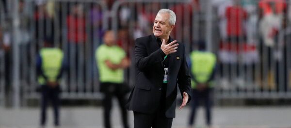 خافيير أغيري مدرب منتخب مصر خلال مباراة تونس - سبوتنيك عربي