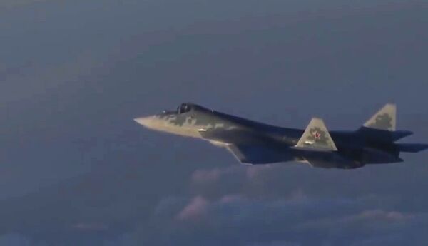 المقاتلات الحديثة من الجيل الخامس سو-57 في سماء سوريا - سبوتنيك عربي