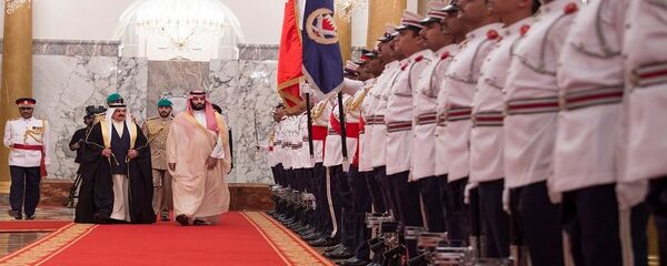 ولي العهد السعودي الأمير محمد بن سلمان في ضيافة حمد بن عيسى آل خليفة ملك البحرين ولي العهد السعودي الأمير محمد بن سلمان في ضيافة حمد بن عيسى آل خليفة ملك البحرين - سبوتنيك عربي