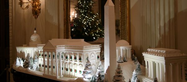 زينة البيت الأبيض بمناسبة أعياد الميلاد المجيد ورأس السنة، واشنطن 26 نوفمبر/ تشرين الثاني 2018 زينة البيت الأبيض بمناسبة أعياد الميلاد المجيد ورأس السنة، واشنطن 26 نوفمبر/ تشرين الثاني 2018 - سبوتنيك عربي