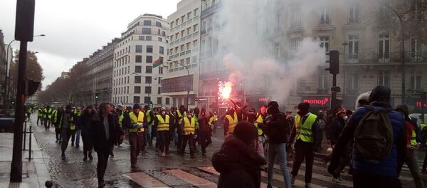 الاحتجاجات في فرنسا السترات الصفراء - سبوتنيك عربي