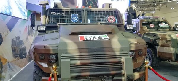 مدرعة فالكون الإماراتية في معرض إيديكس - 2018 مدرعة فالكون الإماراتية في معرض إيديكس - 2018 - سبوتنيك عربي