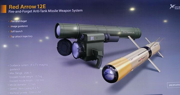 صاروخ السهم الأحمر الصيني المضاد للدبابات في إيديكس 2018 في مصر - سبوتنيك عربي