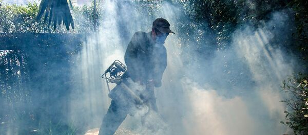 عامل يرش مبيدات حشرية - سبوتنيك عربي