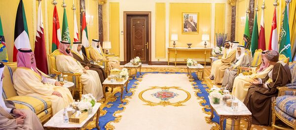 زعماء مجلس التعاون الخليجي خلال القمة الخليجية في العاصمة السعودية الرياض زعماء مجلس التعاون الخليجي خلال القمة الخليجية في العاصمة السعودية الرياض - سبوتنيك عربي