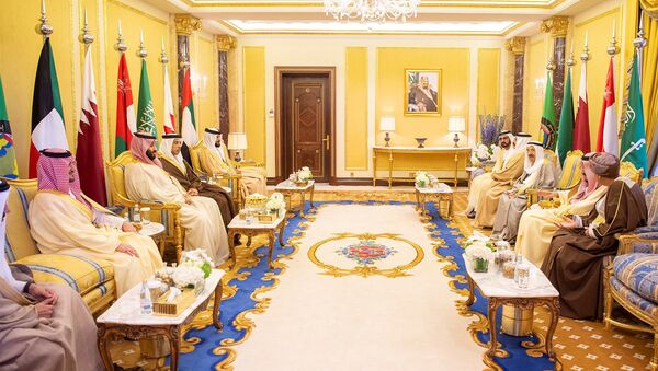 زعماء مجلس التعاون الخليجي خلال القمة الخليجية في العاصمة السعودية الرياض - سبوتنيك عربي