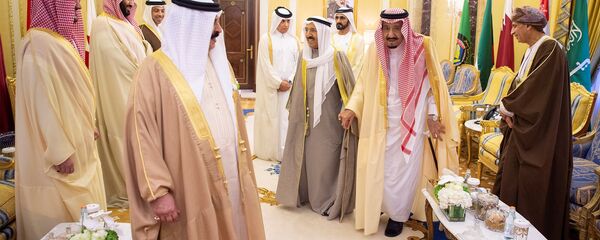 زعماء دول مجلس التعاون الخليجي أثناء القمة الخليجية في الرياض - سبوتنيك عربي