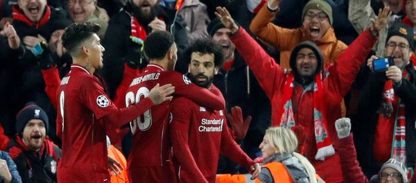 محمد صلاح بعد إحرازه هدف فوز ليفربول - سبوتنيك عربي