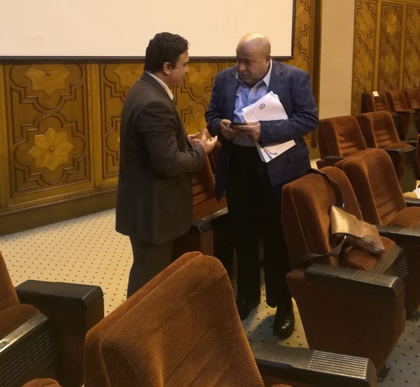 النائب الأردني خليل العطية مع مراسل سبوتنيك - سبوتنيك عربي