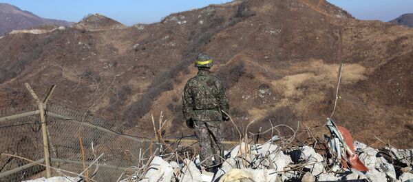 الحدود بين كوريا الجنوبية و كوريا الشمالية - الجنود - الجيش الكوري الجنوبي، 12 ديسمبر/ كانون الأول 2018 - سبوتنيك عربي
