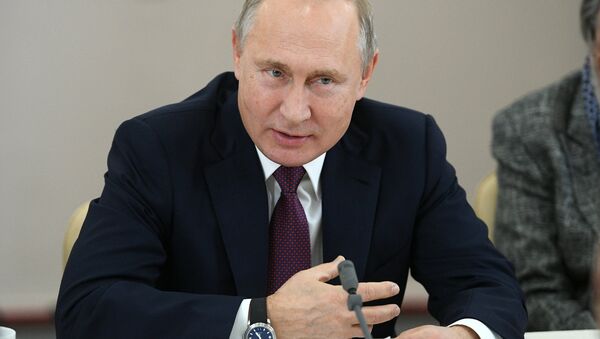 زيارة عمل للرئيس فلاديمير بوتين إلى ياروسلافل، روسيا 13 ديسمبر/ كانون الأول 2018 - سبوتنيك عربي