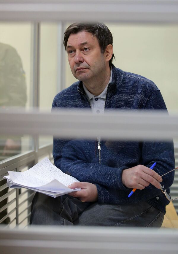 رئيس تحرير ريا نوفوستي كيريل فيشينسكي في محكمة الاستئناف - سبوتنيك عربي