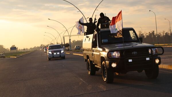 الأسود تحمي مدينة عراقية محررة من داعش - سبوتنيك عربي