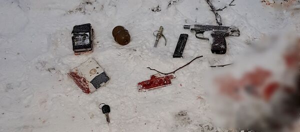 جهاز الأمن الفدرالي الروسي يحتجز أفراد تنظيم داعش الإرهابي ويستولي على أسحلتهم في ستافروبل، روسيا - سبوتنيك عربي