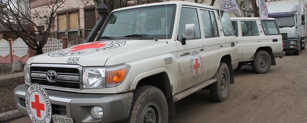 سيارات اللجنة الدولية للصليب الأحمر - سبوتنيك عربي