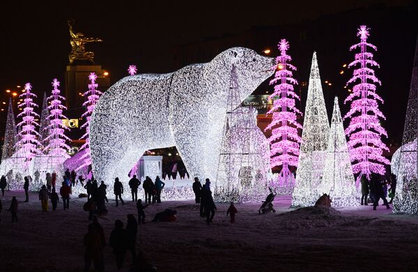 موسكو خلال احتفالات بمناسبة رأس السنة الجديدة - سبوتنيك عربي