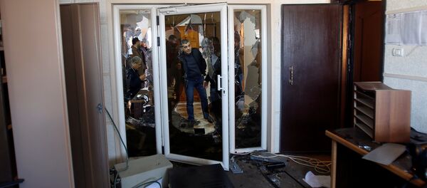 اقتحام مكتب تلفزيون فلسطين في غزة - سبوتنيك عربي