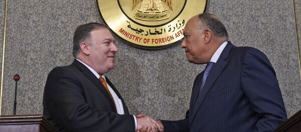 وزير الخارجية المصري سامح شكري يستقبل نظيره الأمريكي  مايك بومبيو  - سبوتنيك عربي