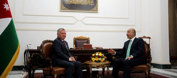 الرئيس العراقي برهم صالح، والعاهل الأردني الملك عبد الله الثاني - سبوتنيك عربي