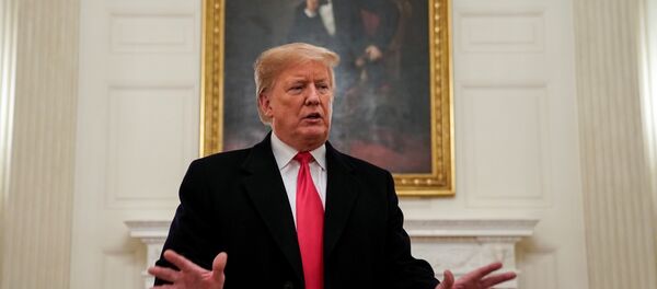 الرئيس الأمريكي دونالد ترامب في البيت الأبيض، واشنطن، 14 يناير/ كانون الثاني 2019 الرئيس الأمريكي دونالد ترامب في البيت الأبيض، واشنطن، 14 يناير/ كانون الثاني 2019 - سبوتنيك عربي