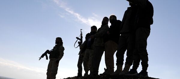 مسلحون موالون لتركيا في منبج السورية - سبوتنيك عربي