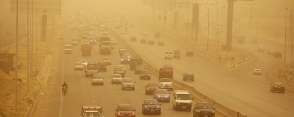 عاصفة رملية تضرب مصر - القاهرة، 16 يناير/ كانون الثاني 2019 - سبوتنيك عربي