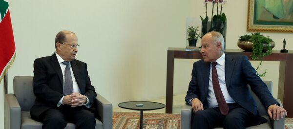 أبو الغيط والرئيس اللبناني - سبوتنيك عربي