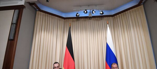 المؤتمر الصحفي المشترك لوزير الخارجية الروسي سيرغي لافروف ونظيره الألماني هايكو ماس، 18 يناير/ كانون الثاني 2019 - سبوتنيك عربي