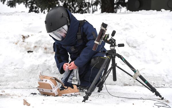 مركز الهندسة والخدمات التقنية روس غفارديا يعرض أحدث وسائل الحماية والدروع الواقية للبدن، في مدينة بالاشيخا في ضواحي موسكو - سبوتنيك عربي