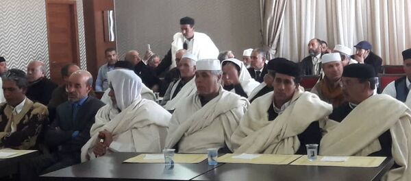 لقاء قبائل طرابلس وبني وليد لوقف اشتباكات العاصمة، 20 يناير/كانون الثاني 2019 لقاء قبائل طرابلس وبني وليد لوقف اشتباكات العاصمة، 20 يناير/كانون الثاني 2019 - سبوتنيك عربي