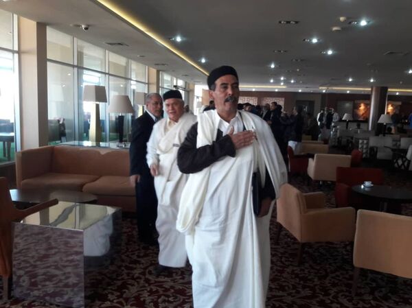 لقاء قبائل طرابلس وبني وليد لوقف اشتباكات العاصمة، 20 يناير/كانون الثاني 2019 - سبوتنيك عربي