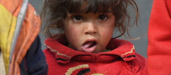 مخيم اللاجئين، النازحين السوريين من تدمر، في ريف حمص، سوريا - سبوتنيك عربي