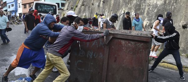 مظاهرات في كاراكاس، فنزويلا 21 يناير/ كانون الثاني 2019 - سبوتنيك عربي