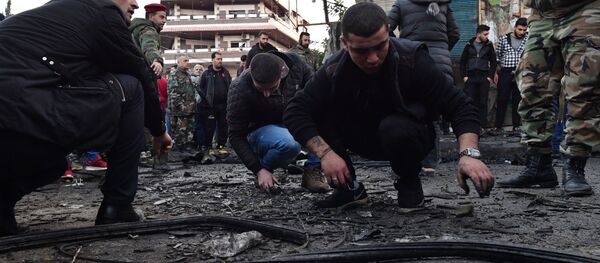 انفجار سيارة سوزوكي في ساحة الحمام  في اللاذقية 22 يناير/ كانون الثاني 2019 - سبوتنيك عربي