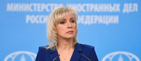 الناطقة الرسمية باسم وزارة الخارجية الروسية، ماريا زاخاروفا خلال مؤتمر صحفي أسبوعي في موسكو، 23 يناير/ كانون الثاني 2019 الناطقة الرسمية باسم وزارة الخارجية الروسية، ماريا زاخاروفا خلال مؤتمر صحفي أسبوعي في موسكو، 23 يناير/ كانون الثاني 2019 - سبوتنيك عربي