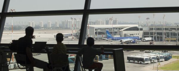 مطار بن غوريون الدولي في تل أبيب، إسرائيل 24 يوليو/ تموز 2014 - سبوتنيك عربي
