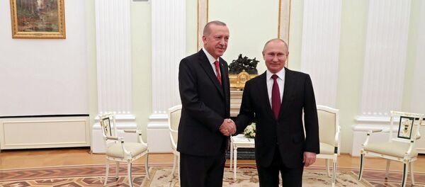 لقاء الرئيس بوتين مع نظيره أردوغان في موسكو - سبوتنيك عربي