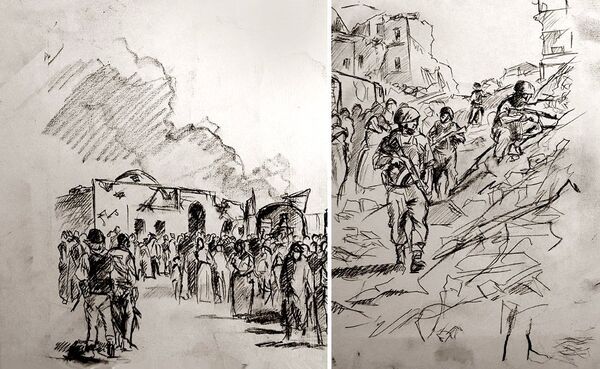 لوحة رسام المعارك الإسباني أوغستو فيرير- دالماو - سبوتنيك عربي