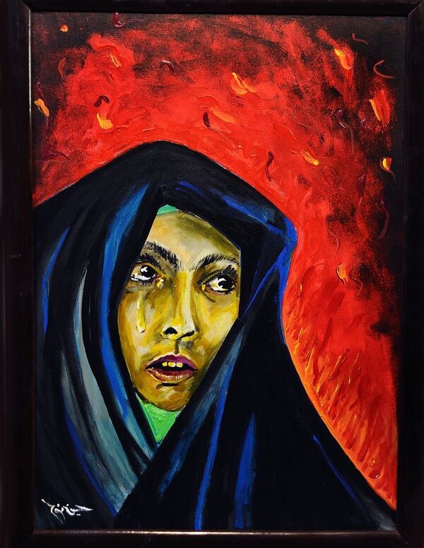 إحدى لوحات الفنان المصري حسين نوح - سبوتنيك عربي