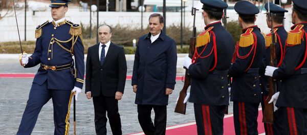 نائب الرئيس الإيراني إسحاق جهانغيري مع رئيس الوزراء السوري عماد خميس - سبوتنيك عربي