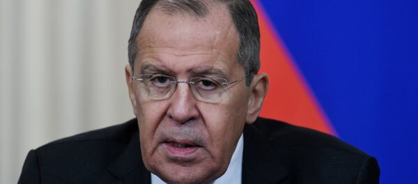 مؤتمر صحفي بين وزير الخارجية الروسي سيرغي لافروف ونظيره العراقي محمد الحكيم 30 يناير/ كانون الثاني 2019 - سبوتنيك عربي