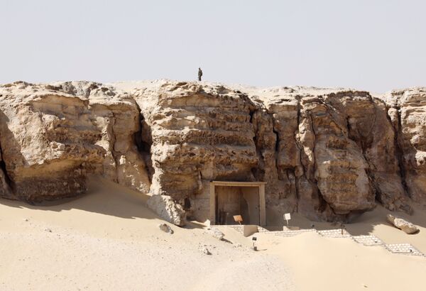 اكتشاف جديد بموقع تونا الجبل الأثري في محافظة المنيا، مصر ، 2 فبراير/ شباط 2019 - سبوتنيك عربي