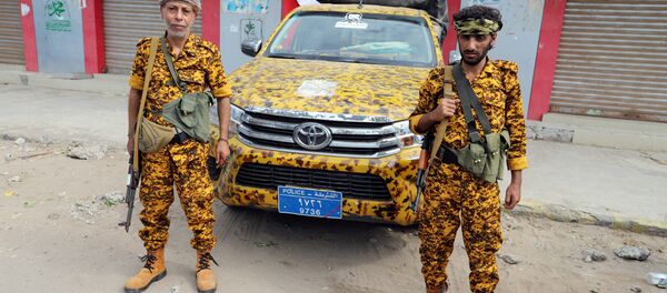 عناصر الشرطة اليمنية الحوثية في الحديدة، اليمن 31 ديسمبر/ كانون الأول 2018 - سبوتنيك عربي