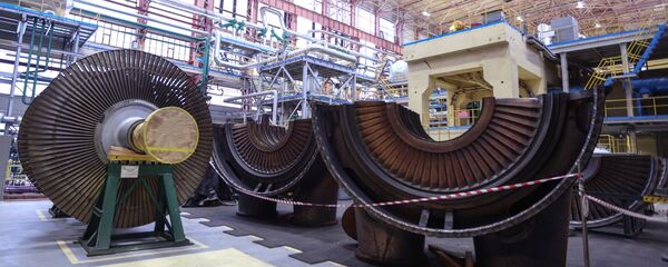 القاعة المركزية لمحطة الطاقة النووية  كولسكايا في منطقة مورمانسك الروسية - سبوتنيك عربي