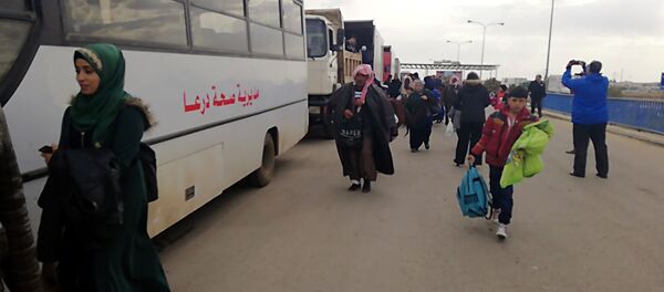 عودة اللاجئين، النازحين، المهجرين،من مخيمات الأردن إلى الرقة وريف دمشق، سوريا - سبوتنيك عربي